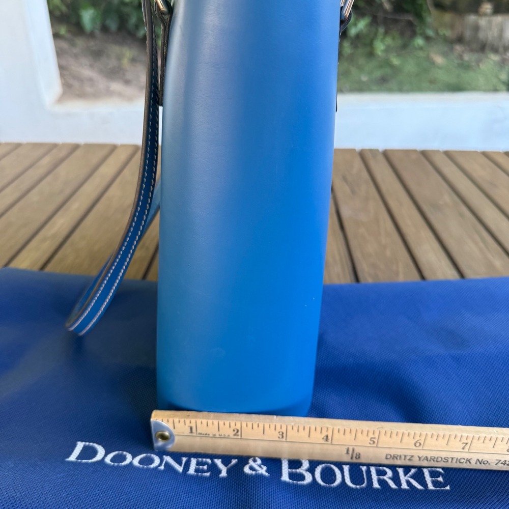 Dooney & Bourke Small Lexington Shopper Tote Blue Leather Bag BQUNC2342 BUBU - Picture 9 of 12